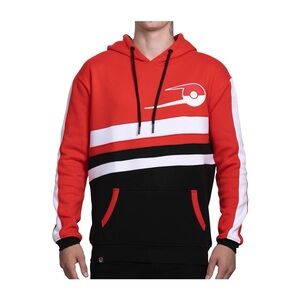 Pokémon Trading Card Game Live Red Pullover Hoodie Men Adult Size Large EUC